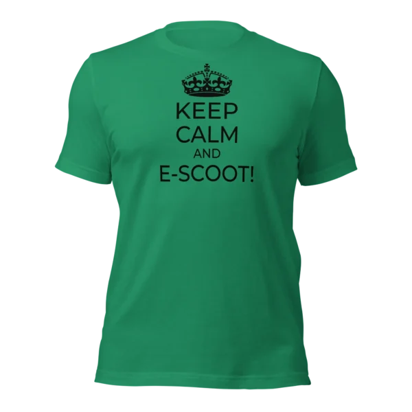 Funny T-Shirt: Keep Calm And E-Scoot! (Green)