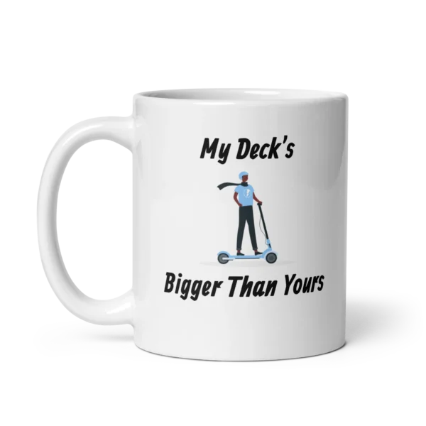 Funny Coffee Mug: My Decks Bigger Than Yours (11oz)