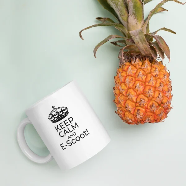 Funny Coffee Mug: Keep Calm And E-Scoot! (11oz)