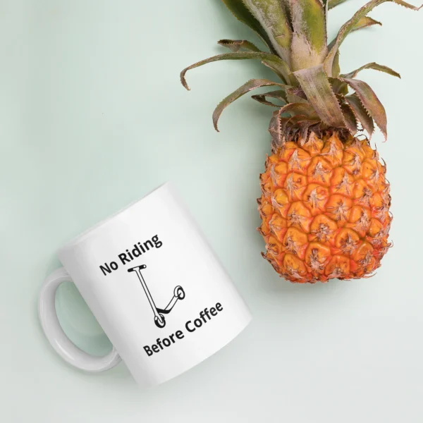 Funny Coffee Mug: No Riding Before Coffee (11oz)