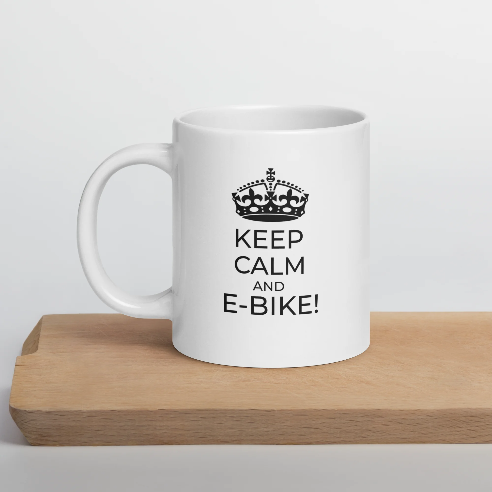 Funny Coffee Mug: Keep Calm And E-Bike! (20oz)
