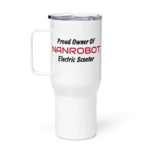 travel mug with handle: Proud owner NANROBOT Electric Scooter