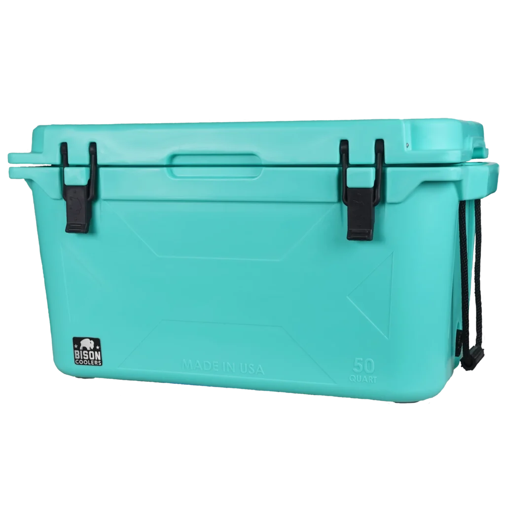 a picture of a roto molded bison cooler