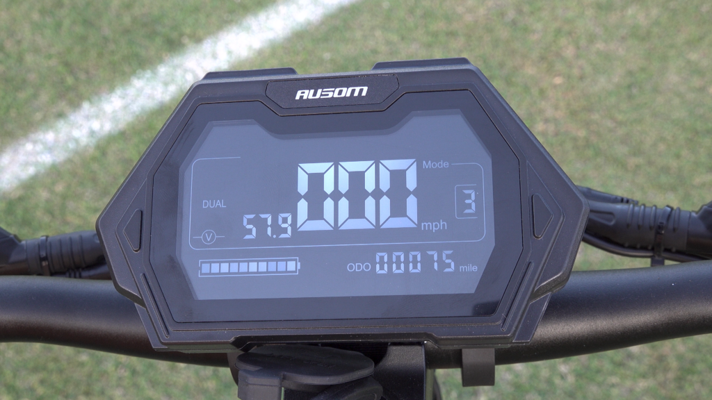 The 4" LCD display on the Ausom Gallop electric scooter