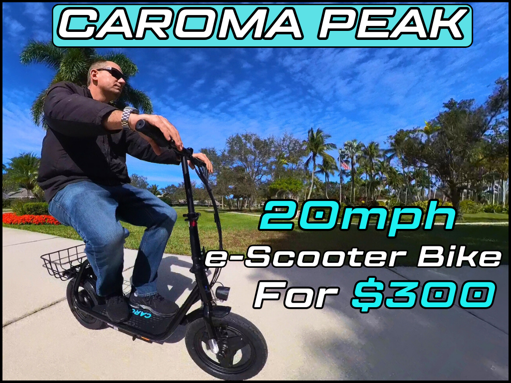 caroma peak electric scooter bike review