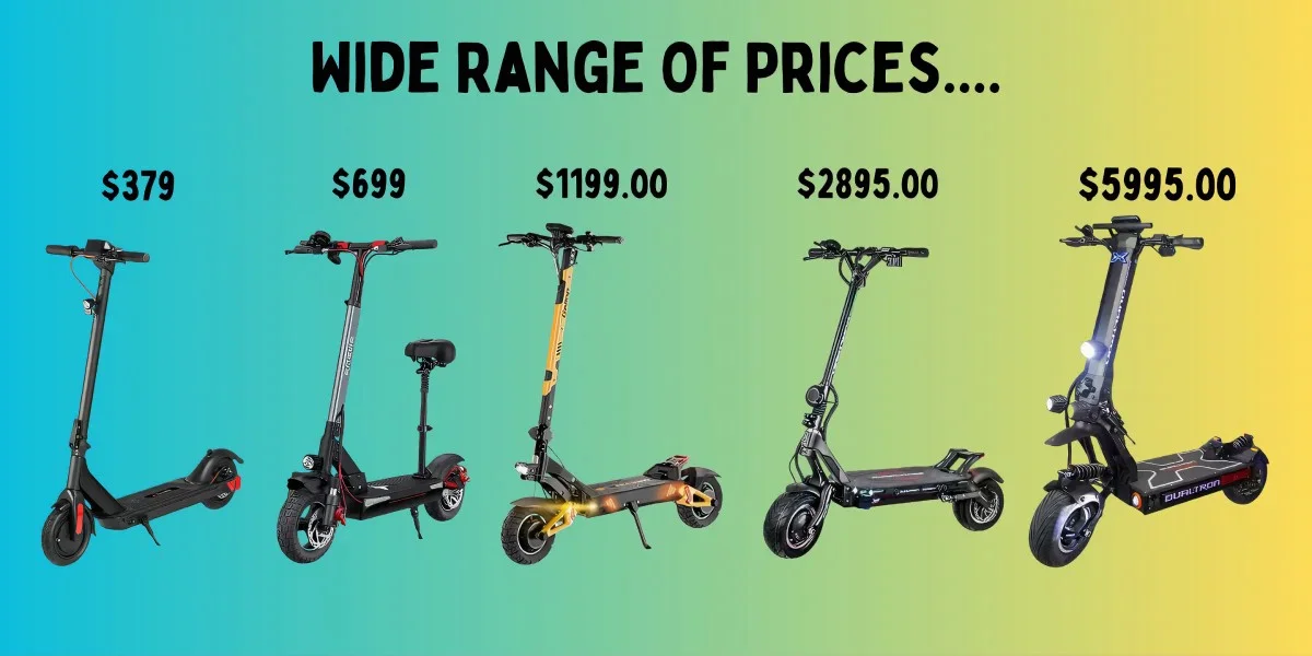 Range Of Electric Scooter Prices