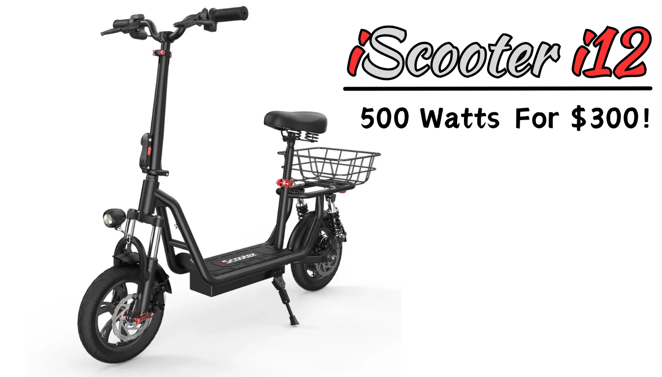 iScooter i12 Electric Scooter – Affordable, Comfortable & Safe for All Ages