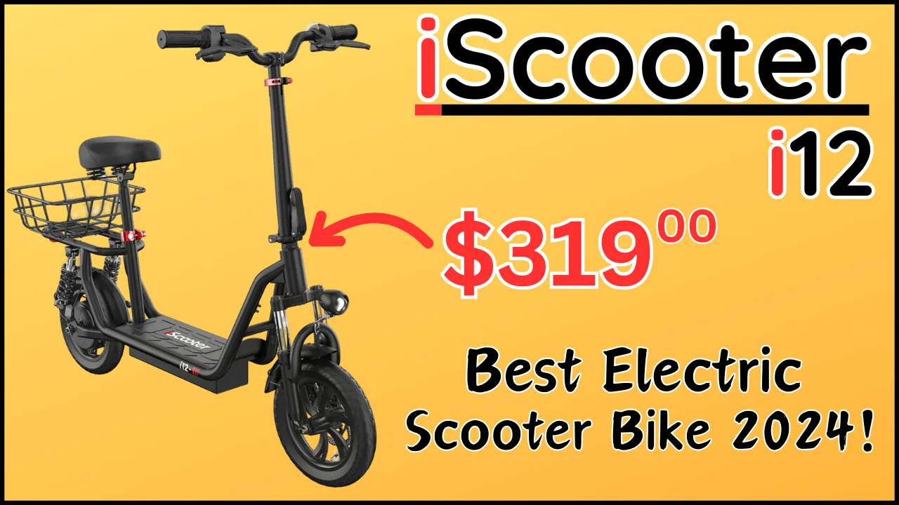 iScooter i12 Electric Scooter – Affordable, Comfortable & Safe for All Ages