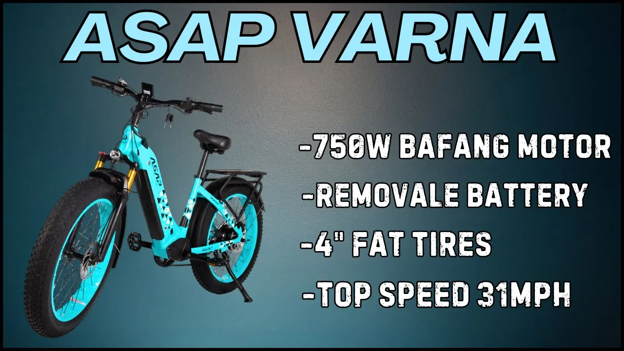 ASAP Varna E-Bike: A Fat Tire Electric Bike That Reaches 31mph!