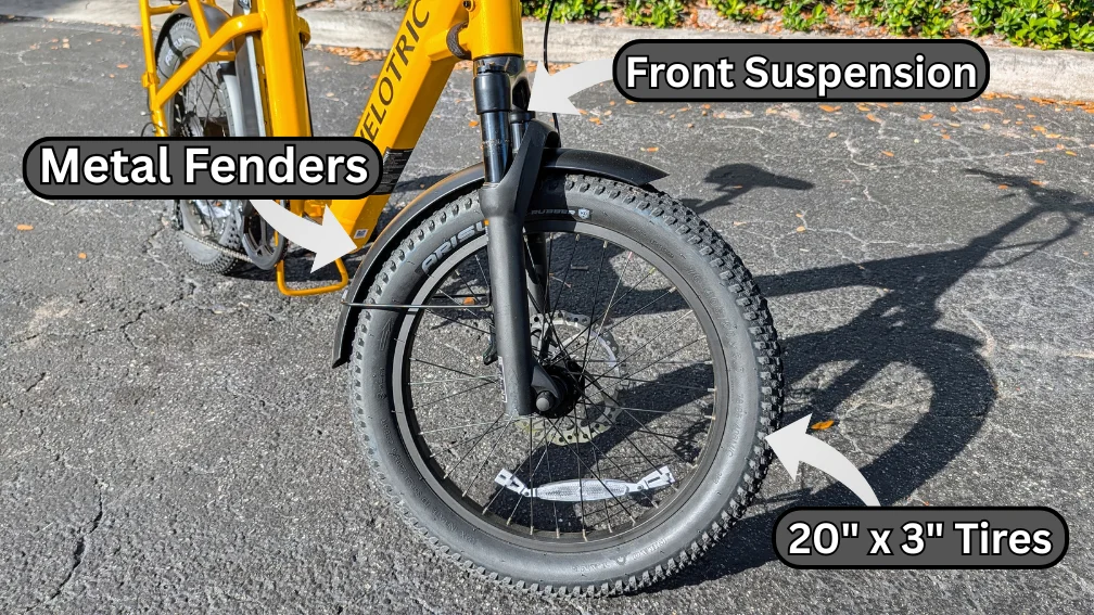 Velotric Fold 1 Plus Front Wheel & Suspension