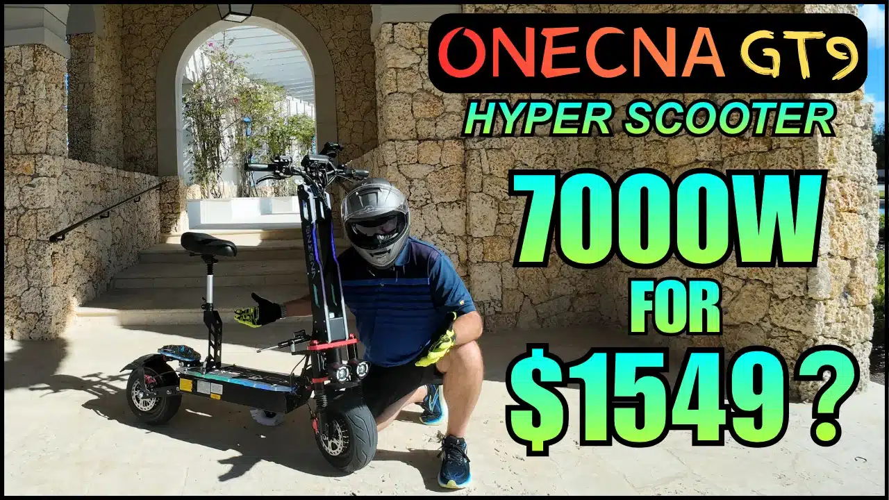Onecna GT9 Electric Scooter Review Thumbnail